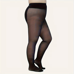 Women's Plus Two Tone Fishnet Pantyhose