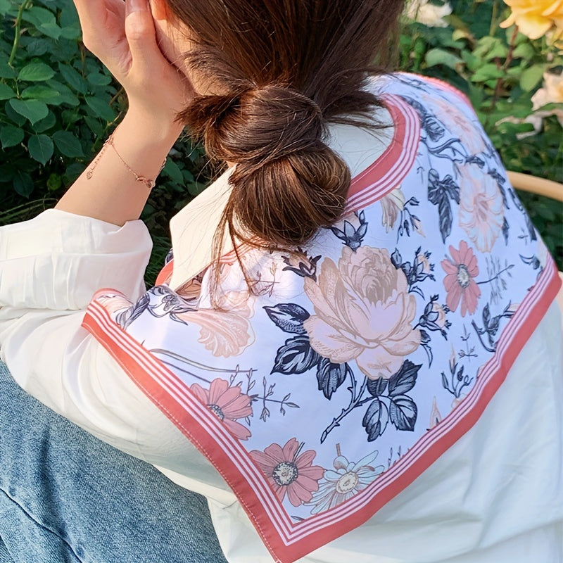 Double Sided Sunproof Printed Shawl Air Condition Room Neck Protection