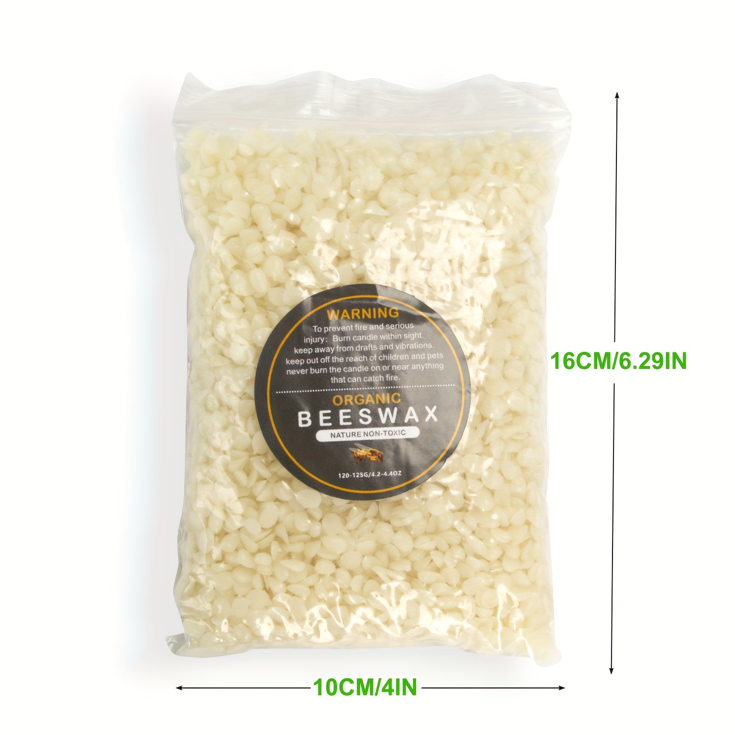 100% Pure Beeswax Pellets 2LB Natural Bees Wax Pastilles Triple Filtered