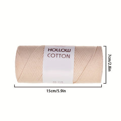 2mm Hollow Cotton Thread Crocheting Knitting Bag Hat Strand Yarn 150g