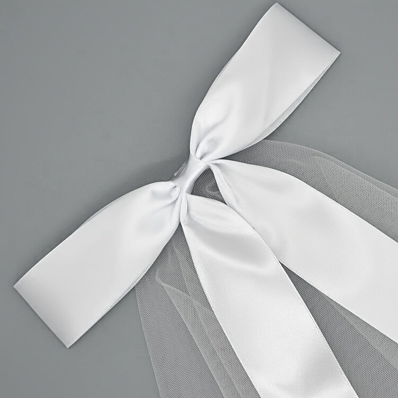 Floral Embroidered Bridal Veil with Long Tail