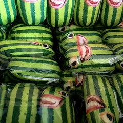 Watermelon Strip Sound Pendant Net Red Key Tricky Watermelon Head