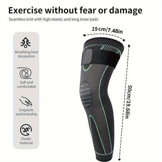Extended Sports Knee Pads Knitted Warm Volleyball Basketball Running Cycling