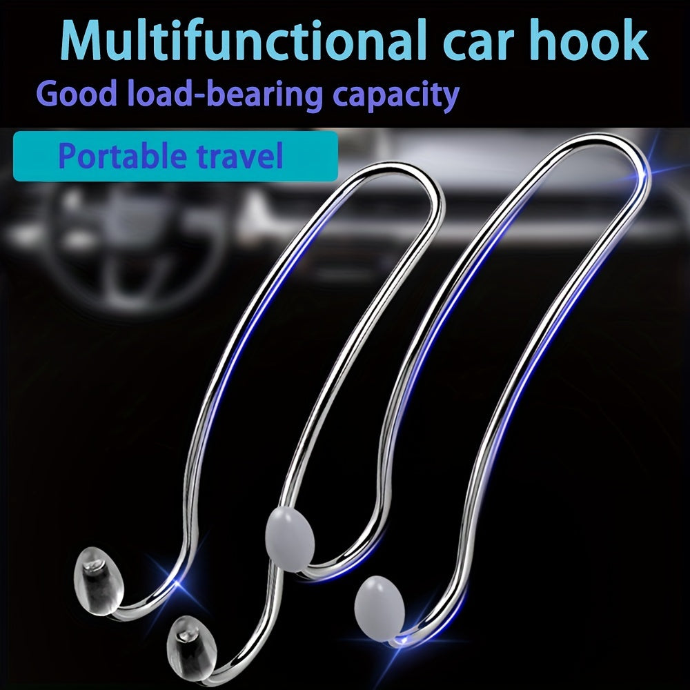 4pcs Car Hooks Seat Back Storage Hooks Garden Tool Flower Pot Hanging Hooks