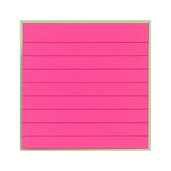 Lined Memo Pad Sticky Notes 3x3, 80 Sheets in 8 Bright Colors