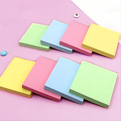 100pc Square Sticky Notes 3x3 Adhesive 4 Colors