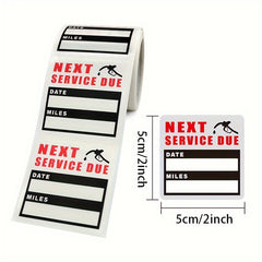 120pcs Transparent Dragon Change Maintenance Reminder Sticker