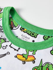 Boys Dino Pajama Set Long Sleeve Top & Pants