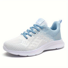 Breathable Gradient Mesh Running Shoes