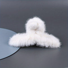Velvet Back Head Hair Clip Shark Claw Hair Accessories For Women Girls