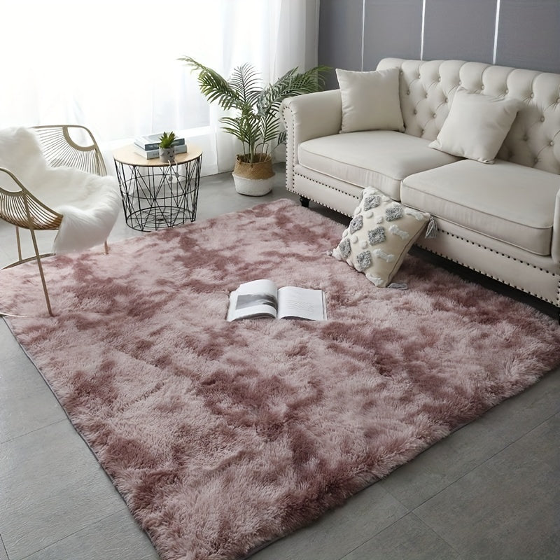 Soft Fluffy Tie-Dyed Shaggy Rug for Kids Room