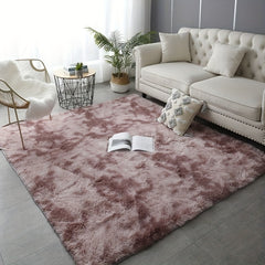 Soft Fluffy Tie-Dyed Shaggy Rug for Kids Room