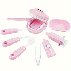 Kid's Dental Examination Playhouse Toy - Role Playing Tooth Doctor Set