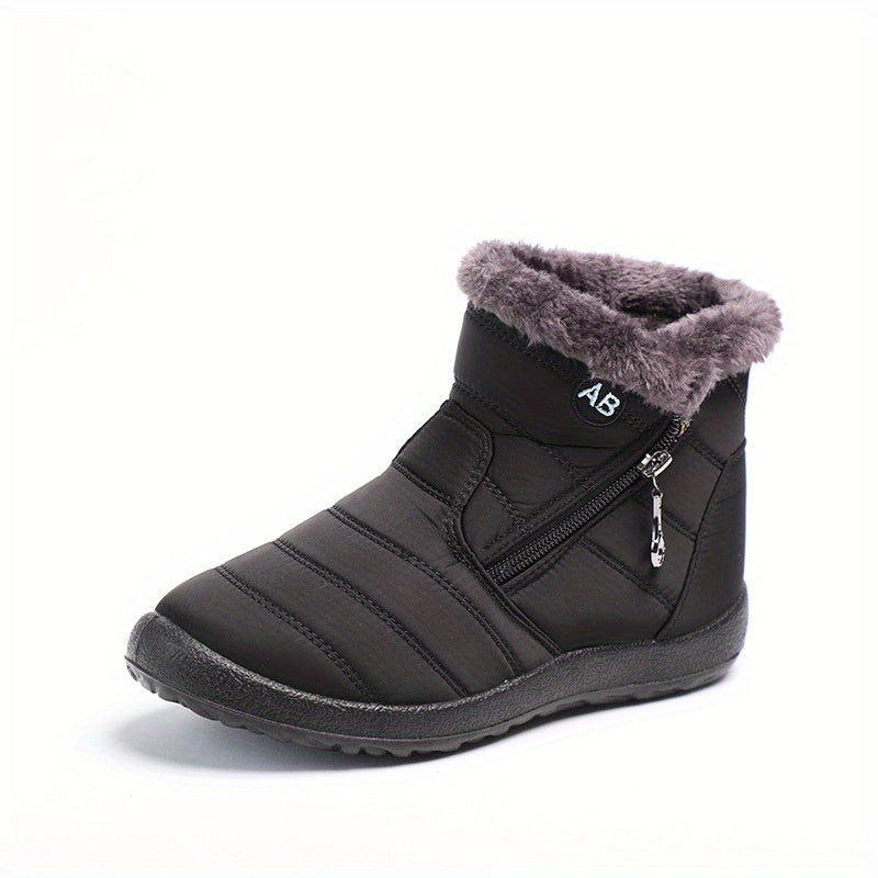 Women's Plush Lined Snow Boots Waterproof Winter Warm Boots