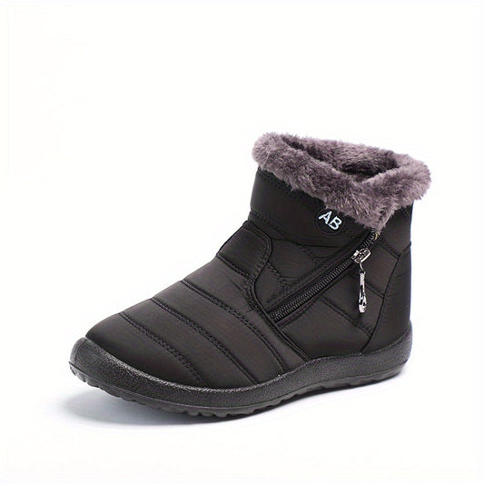 Women's Plush Lined Snow Boots Waterproof Winter Warm Boots