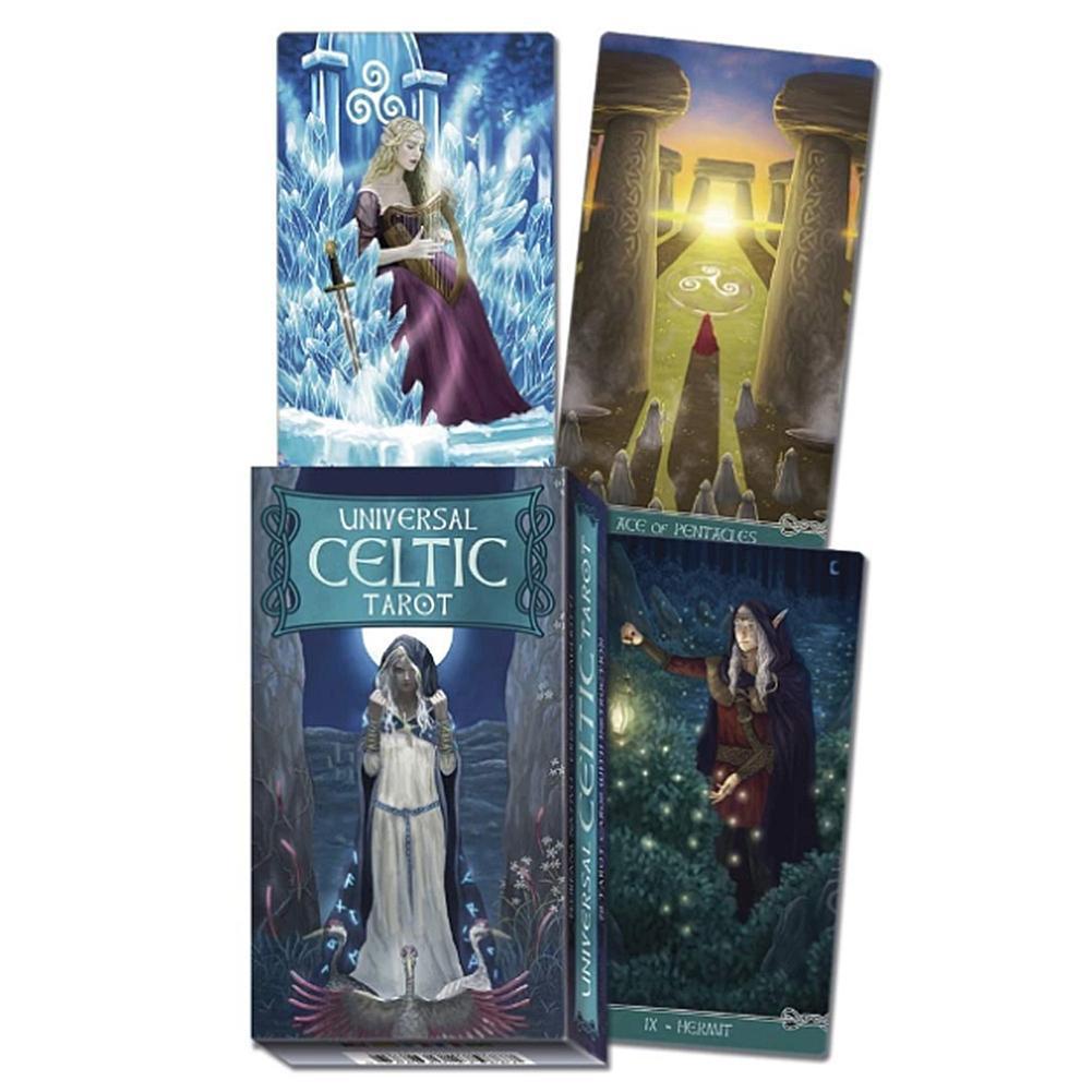 56pcs Universal Celtic Tarot Deck Modern Tarot Library Cards with QR Code Guide
