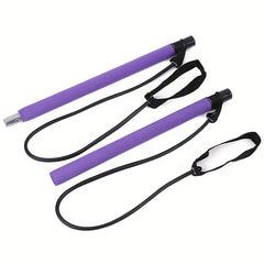 Adjustable Pilates Bar Yoga Fitness Equipment Home Gym