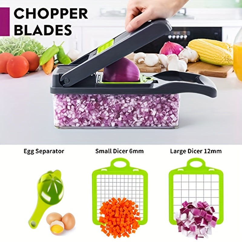 Vegetable Chopper Pro 13 in 1 Food Chopper Kitchen Slicer Dicer Cutter