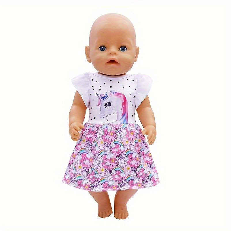 Unicorn Dress for 18 Inch Dolls