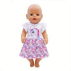 Unicorn Dress for 18 Inch Dolls