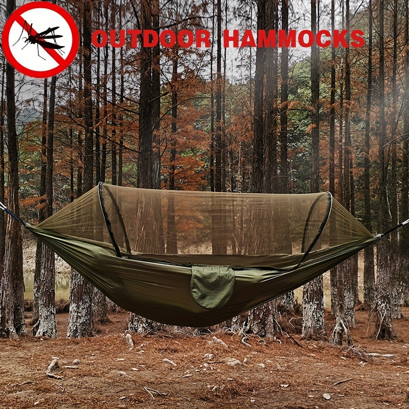 Portable Camping Hammock with Mosquito Net & Carabiner