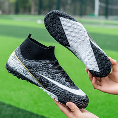 Boy's Color Block Turf Football Boots TF Soccer Cleats