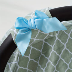 Gray Check Print Car Seat Sunshade Cover