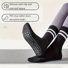 High Elastic Non Slip Silicone Sports Socks for Women
