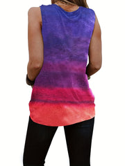 Heart Print Sleeveless Tank Top for Women