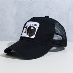Personality Animal Pattern Embroidered Baseball Cap Men's Summer Sunscreen Sunsh