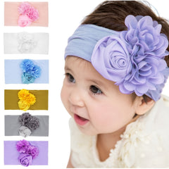 Toddler Infant Flower Headbands Elastic Hair Accessories