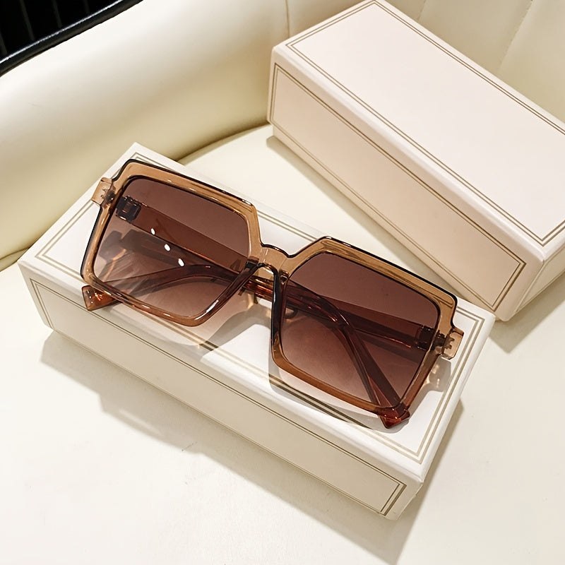 Square Oversized Sunglasses Stylish Classic Sunshade Driving Eyewear