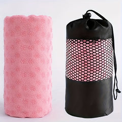 Non Slip Yoga Mat Towel Absorbent Microfiber Blanket with Storage Bag