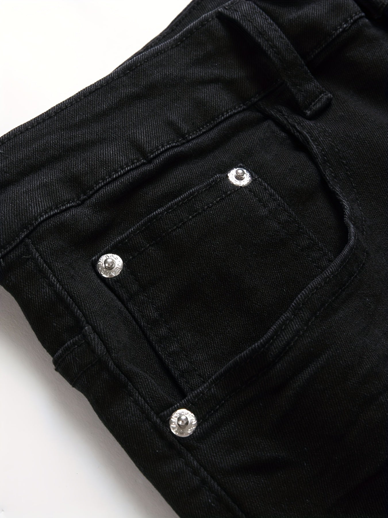 Slim Fit Skeleton Pattern Jeans Mens Casual Street Style