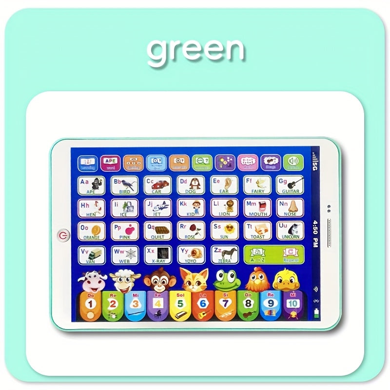 Interactive Learning Toy for Kids 3 ABCs Numbers Animal Sounds Music Pink Green