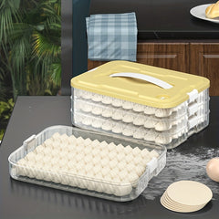 Large Capacity Refrigerator Storage Box Portable Egg Box Non Stick Bottom
