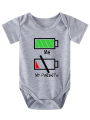 Baby Boys Graphic Short Sleeve Bodysuit for Summer