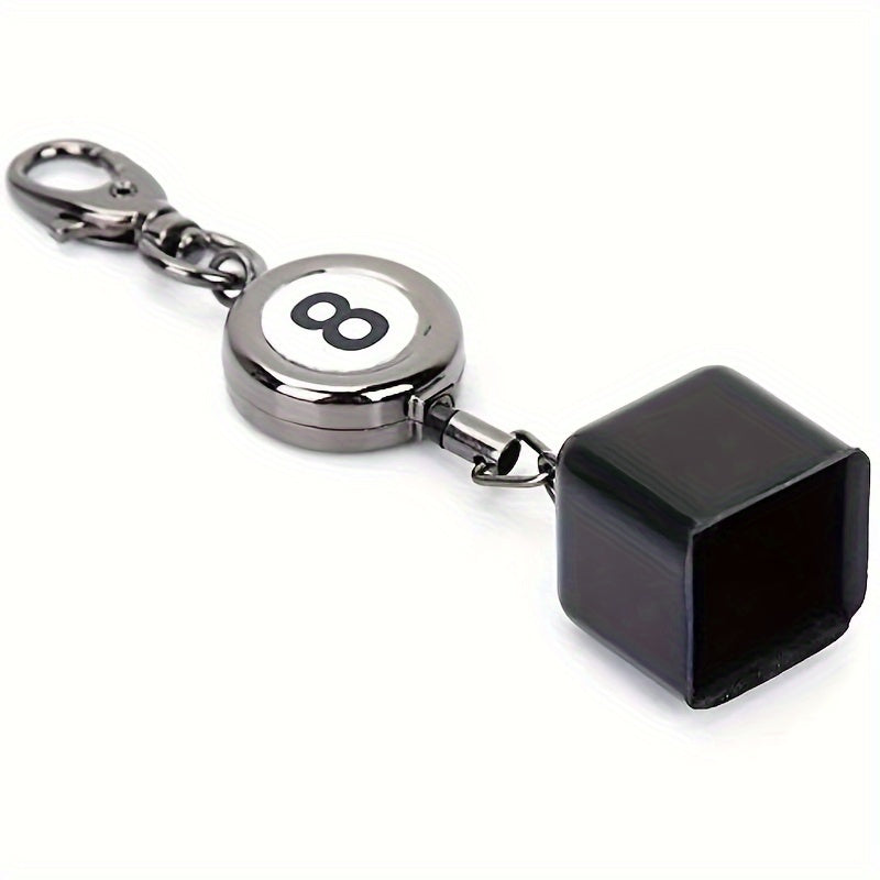 Retractable Pool Cue Chalk Holder Key Ring