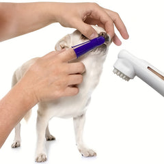 Pet Cleaning Set: Dog Toothpaste, Double-Headed Toothbrush, Finger Cover Brush