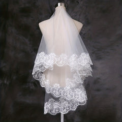 Short Wedding Head Veil Layer Bridal Accessories