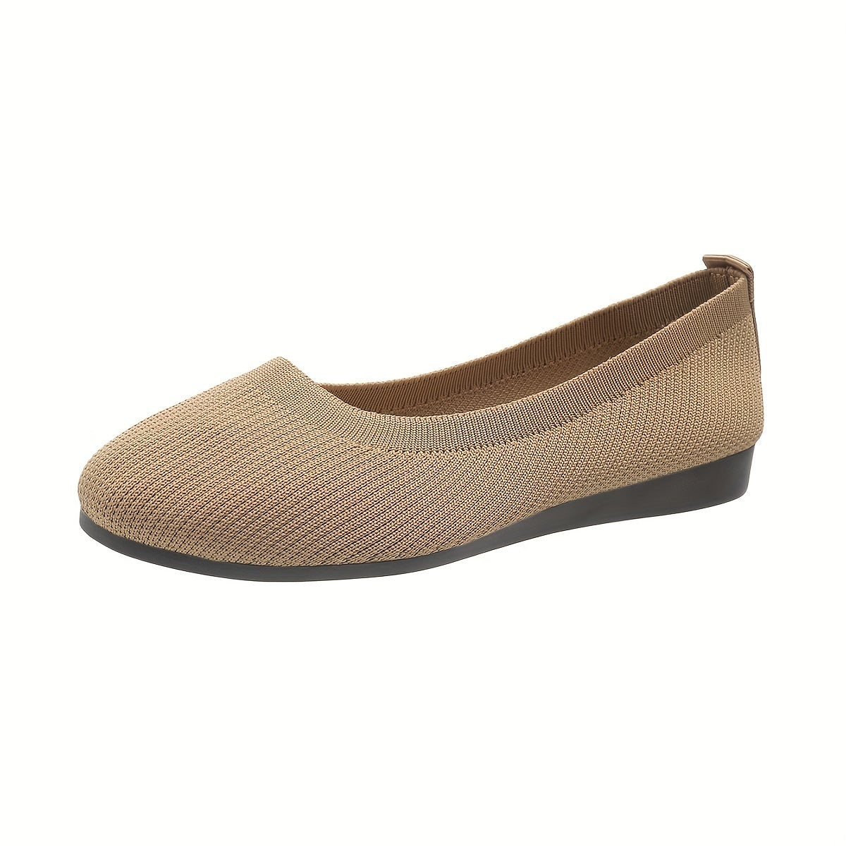 Women's Knitted Ballet Flats Comfy Slip On Shoes