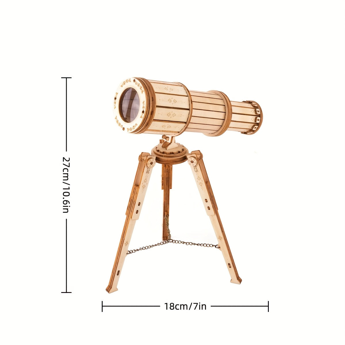 3D Wooden Puzzles Monocular Telescope Model Building Kits DIY Kits for Adults