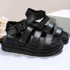 Women's Platform Sandals Ankle Strap Casual Punk Sandals