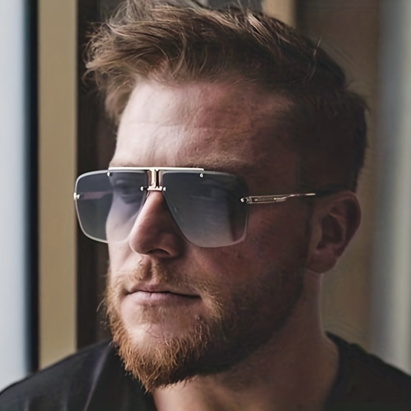 Men's Rimless Sunglasses for Outdoor Sports
