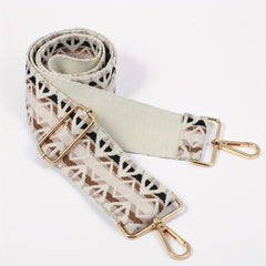 Retro Jacquard Purse Crossbody Strap Floral Pattern Guitar Strap