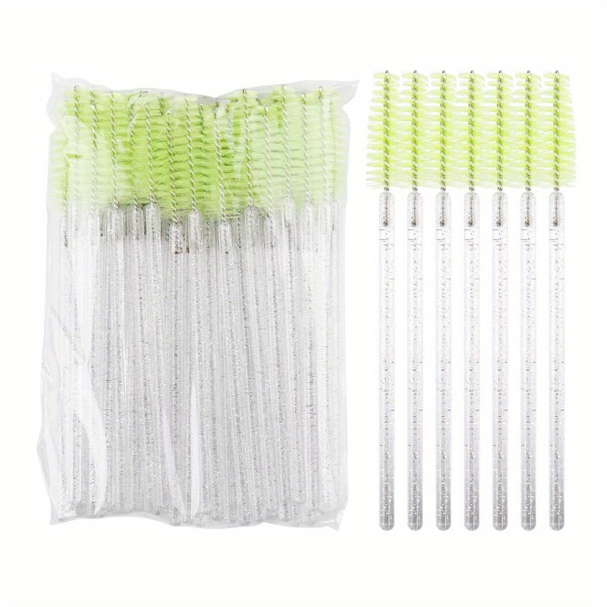 50PCS Eyelash Brush Mascara Wands Makeup Brushes Applicators Kits