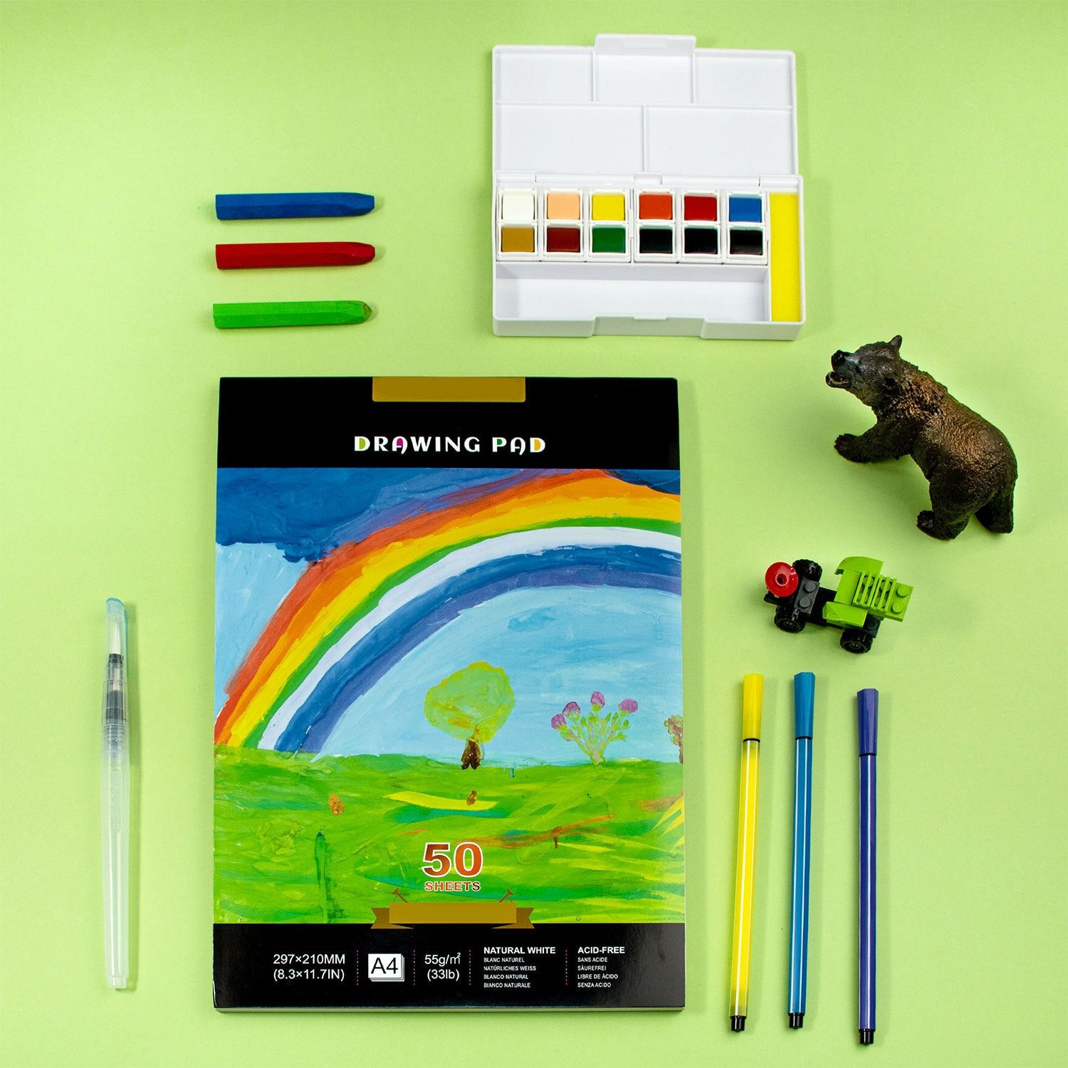 A4 Drawing Paper Pad 50 Sheets x 2 Packs