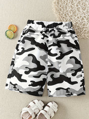Boys Camo Casual Shorts Comfortable Breathable Kids Summer Clothes