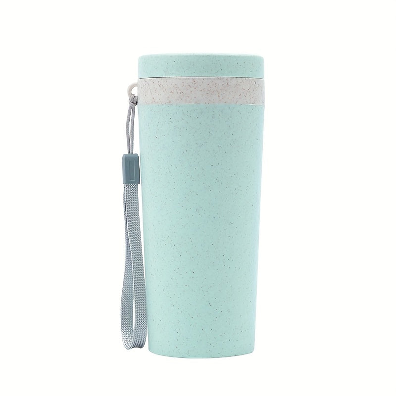 Wheat Straw Tea Cup Portable Water Bottle for Outdoor Travel