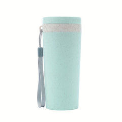 Wheat Straw Tea Cup Portable Water Bottle for Outdoor Travel